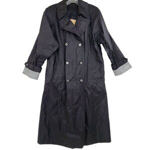 Chiango by Fleet Street Women's  Full Length Trench Coat Black Size 8